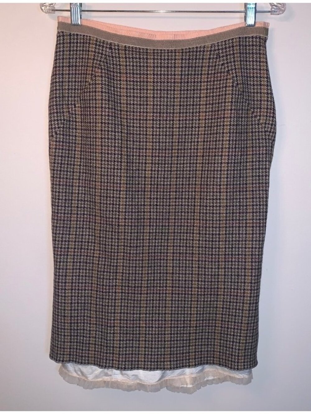 Paul Smith Tweed Skirt with Ruffle Hem 44